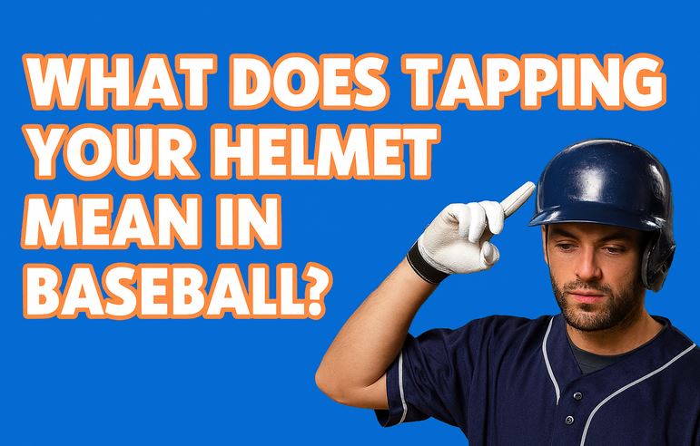 tapping helmet in baseball means