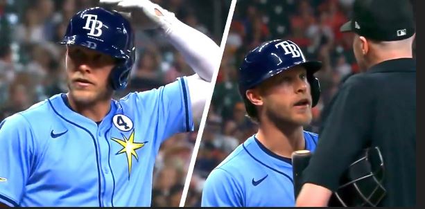 tapping helmet in baseball